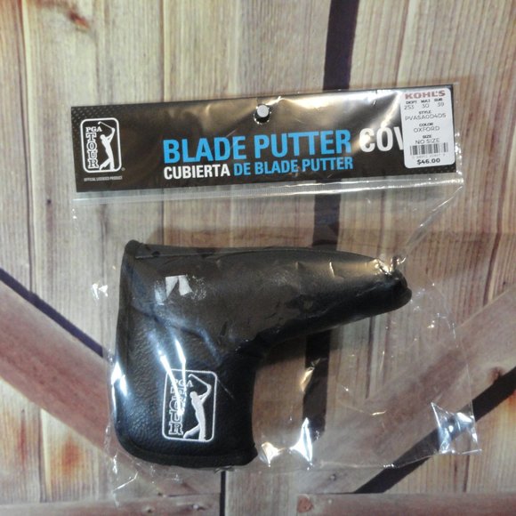 GOLF PGA embroidered Blade Putter Cover~protection padded inside, hook&l… - Picture 1 of 5